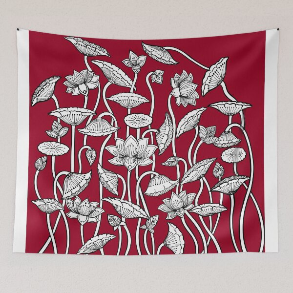 Item preview, Lotus - Maroon Design designed and sold by The Uphaar Store.