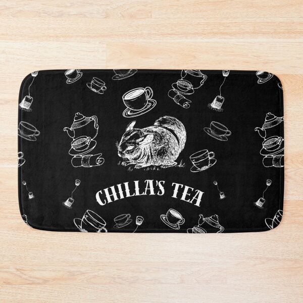 Item preview, CHILLA'S TEA Elegant Gift Disign for fans of Tea and Chinchillas designed and sold by RED-MOUSE.