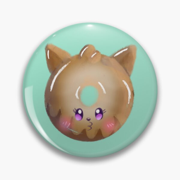 Item preview, Chocolate glazed doughnuts kitty  designed and sold by KawaiiFoods.