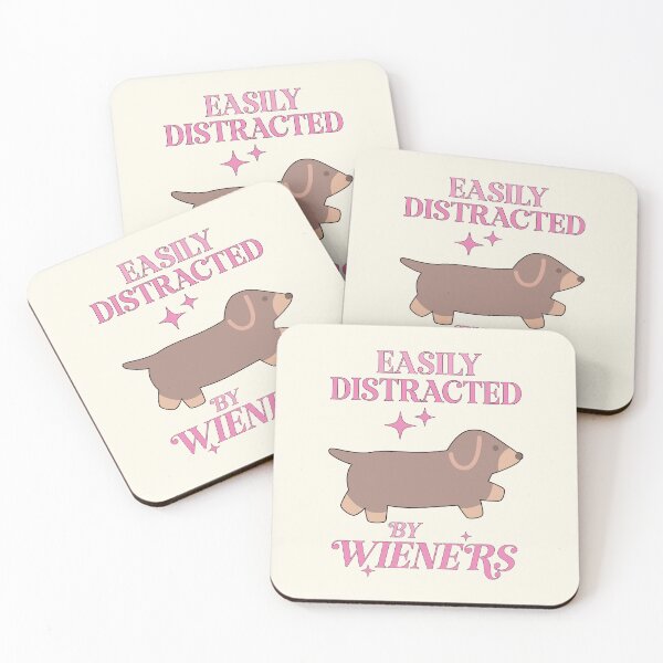 Item preview, Distracted by Wieners designed and sold by Caring Hearts.