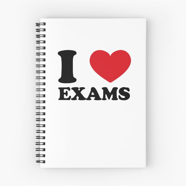 Item preview, I love exams (red heart) designed and sold by EmeraldeaArt.