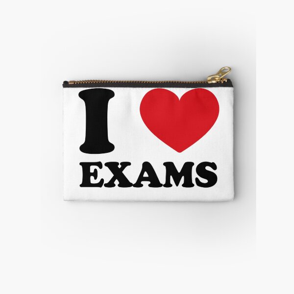 Item preview, I love exams (red heart) designed and sold by EmeraldeaArt.