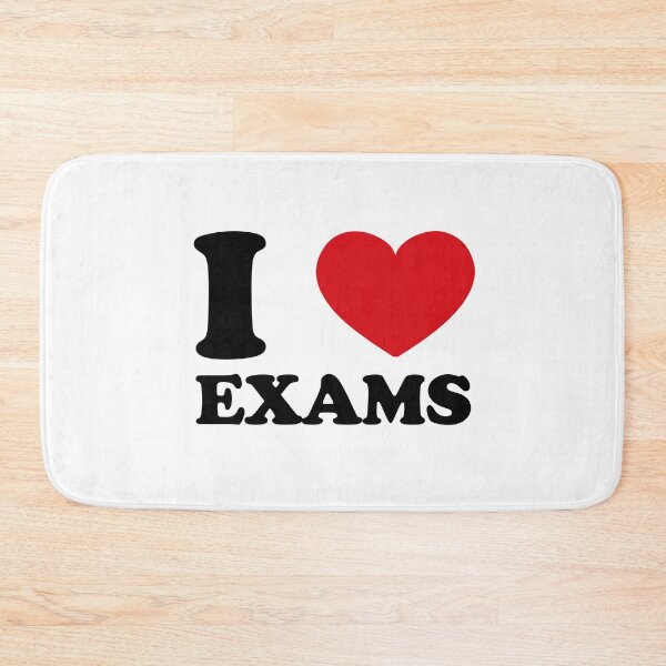 Item preview, I love exams (red heart) designed and sold by EmeraldeaArt.