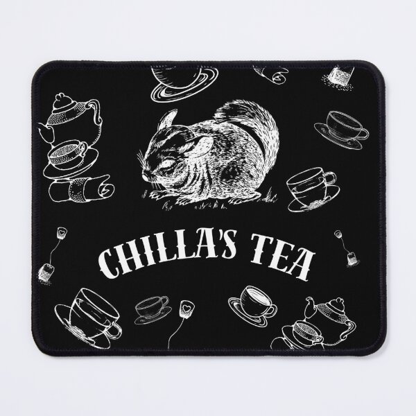 Item preview, CHILLA'S TEA Elegant Gift Disign for fans of Tea and Chinchillas designed and sold by RED-MOUSE.