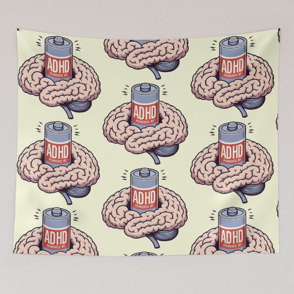 Item preview, Powered by ADHD designed and sold by Vkinsify.