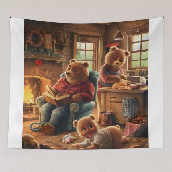 Item preview, A family of teddy bears. designed and sold by MyHappyArtShop.