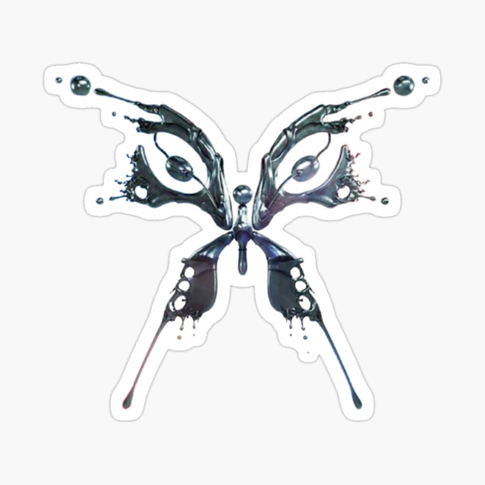 KP6 Butterfly Sticker