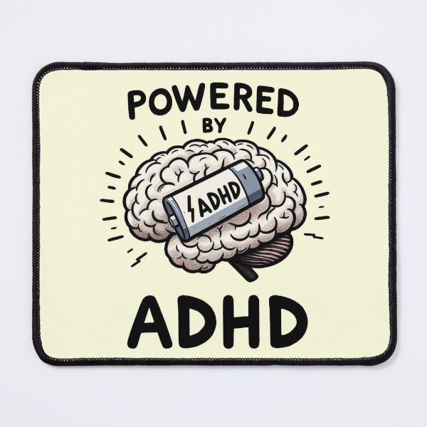 Item preview, Powered by ADHD designed and sold by Vkinsify.