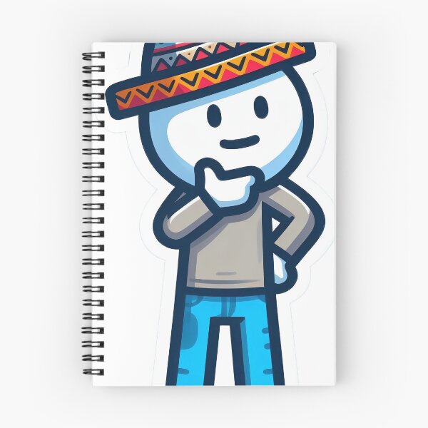Item preview, Thinking Mexican stickman  designed and sold by StickyGuys.