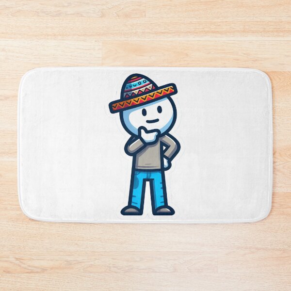 Item preview, Thinking Mexican stickman  designed and sold by StickyGuys.