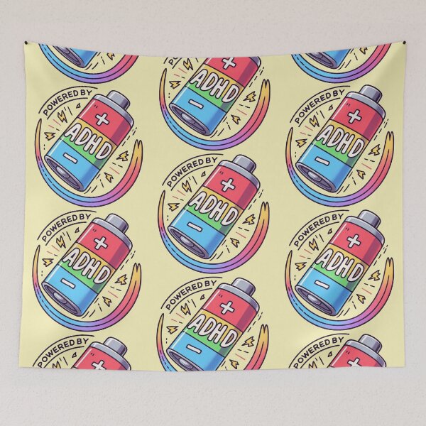 Item preview, Powered by ADHD designed and sold by Vkinsify.