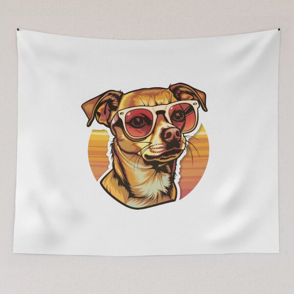 Item preview, Chihuahua Summer Dog  designed and sold by NicolasGlowArt.