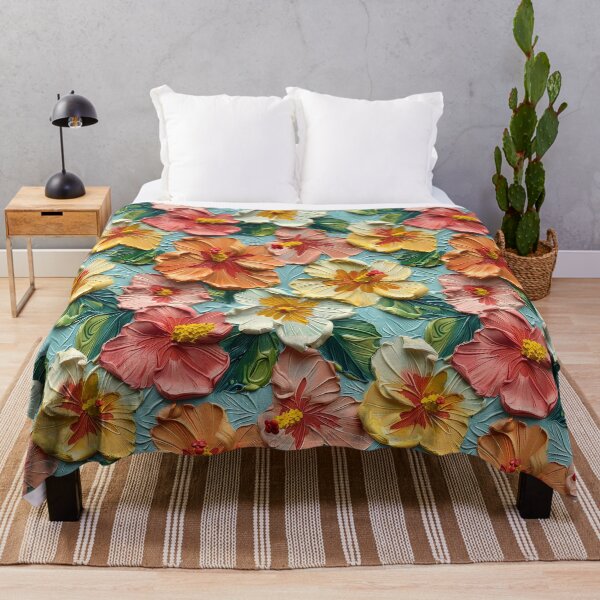 Item preview, Hibiscus Flowers Summer Hawaiian 3D Pattern designed and sold by Image NDesign.