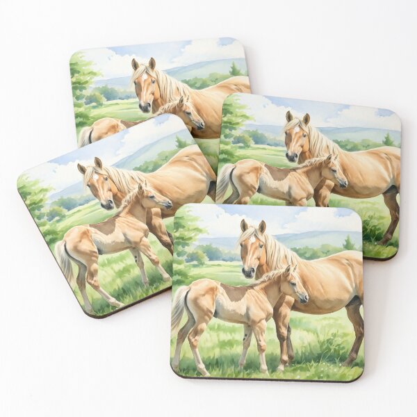 Item preview, Haflinger horse with foal designed and sold by OxiSkor.