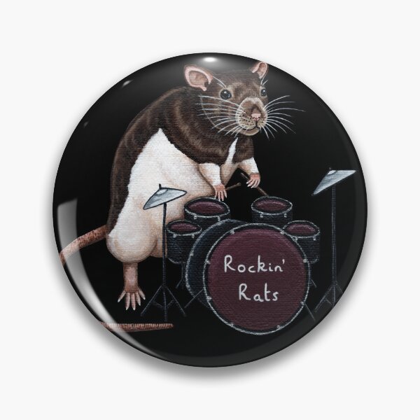 Item preview, Rat Drummer Transparent Background designed and sold by WolfySilver.