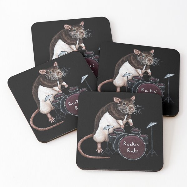 Item preview, Rat Drummer Transparent Background designed and sold by WolfySilver.