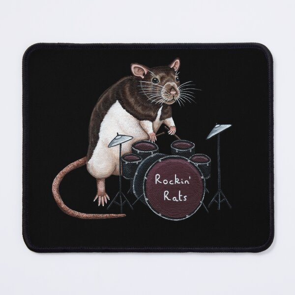 Item preview, Rat Drummer Transparent Background designed and sold by WolfySilver.