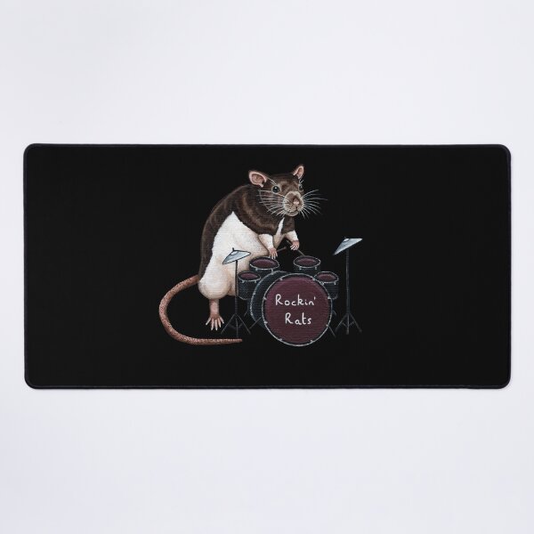Item preview, Rat Drummer Transparent Background designed and sold by WolfySilver.