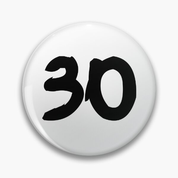 Item preview, 30, thirty, black, ninja designed and sold by Numbers-Art.