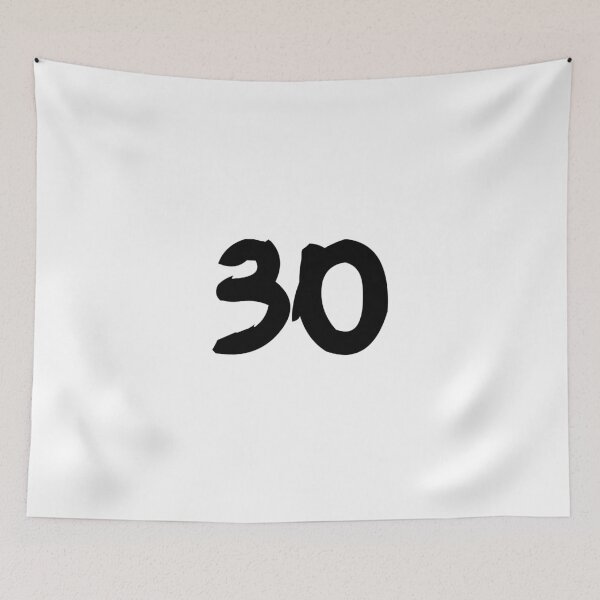 Item preview, 30, thirty, black, ninja designed and sold by Numbers-Art.