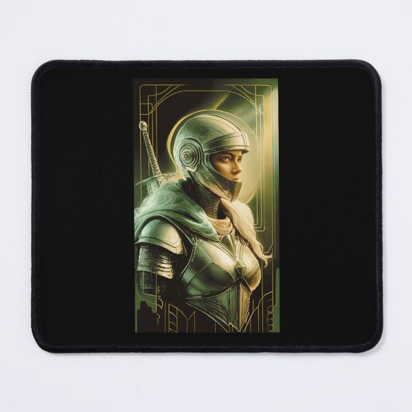 Item preview, Female Knight Futuristic Warrior designed and sold by Mirabilum.