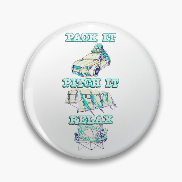 Item preview, Pack it, Pitch it, Relax - Neon Blue Highlighted Big Tent designed and sold by BeccaAelishe.