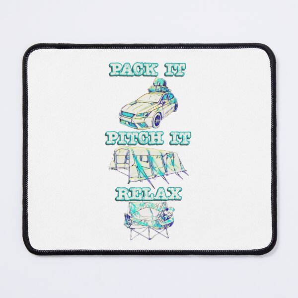 Item preview, Pack it, Pitch it, Relax - Neon Blue Highlighted Big Tent designed and sold by BeccaAelishe.
