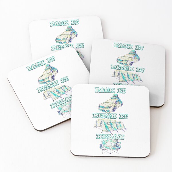 Item preview, Pack it, Pitch it, Relax - Neon Blue Highlighted Big Tent designed and sold by BeccaAelishe.