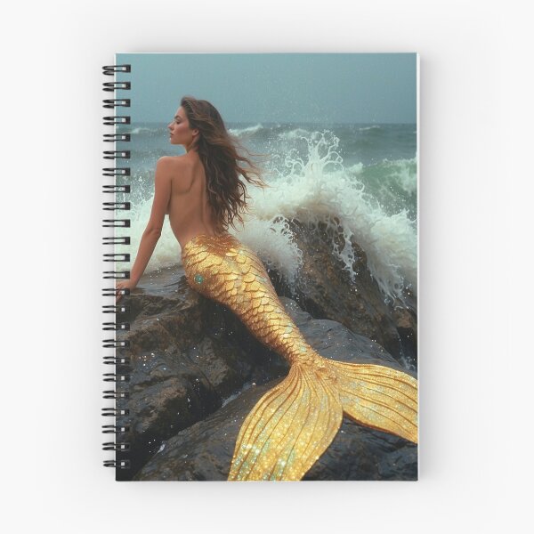 Item preview, Rock Waves Yellow Mermaid designed and sold by piscesmermaid.