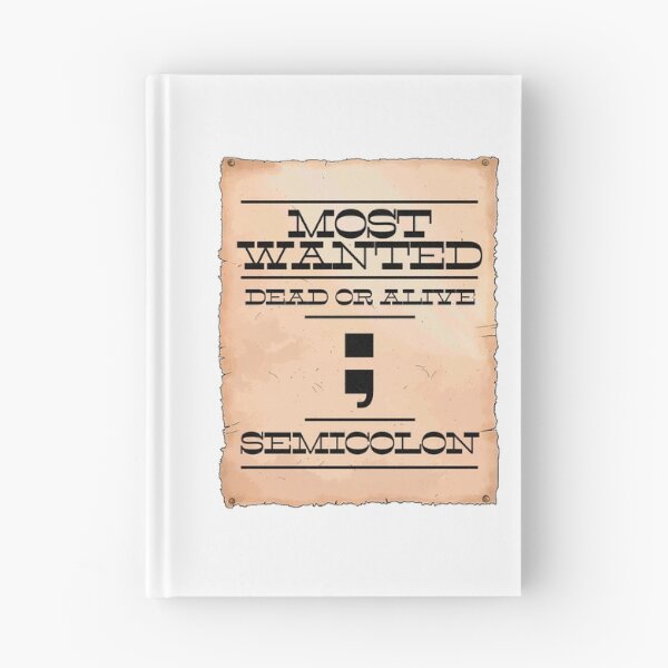 Item preview, Semicolon programmer Most Wanted | Funny joke cute | Unisex present for geek nerd cool tech it designed and sold by aisimard.
