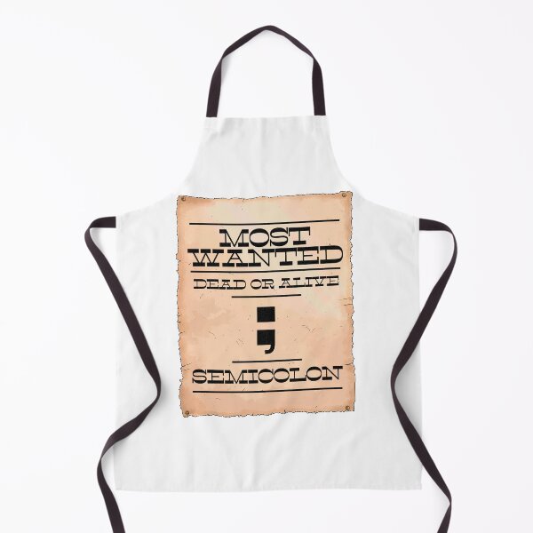 Item preview, Semicolon programmer Most Wanted | Funny joke cute | Unisex present for geek nerd cool tech it designed and sold by aisimard.