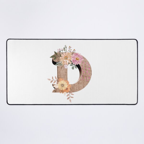 Item preview, Cautivador diseño floral en forma de "D": una inicial hermosa y única para expresar tu estilo. designed and sold by Dazzledesign7.