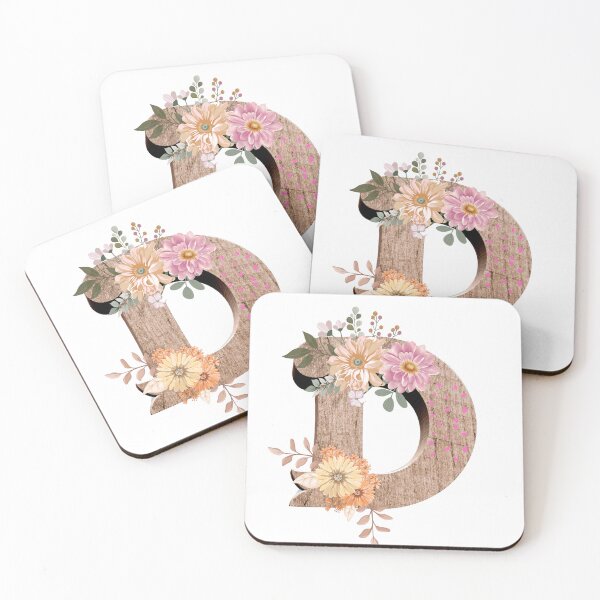 Item preview, Captivating "D" shaped floral design - a beautiful and unique initial to express your style designed and sold by Dazzledesign7.