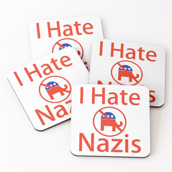 Item preview, I hate Nazis anti MAGA Republicans design  designed and sold by Rachel the Artist .