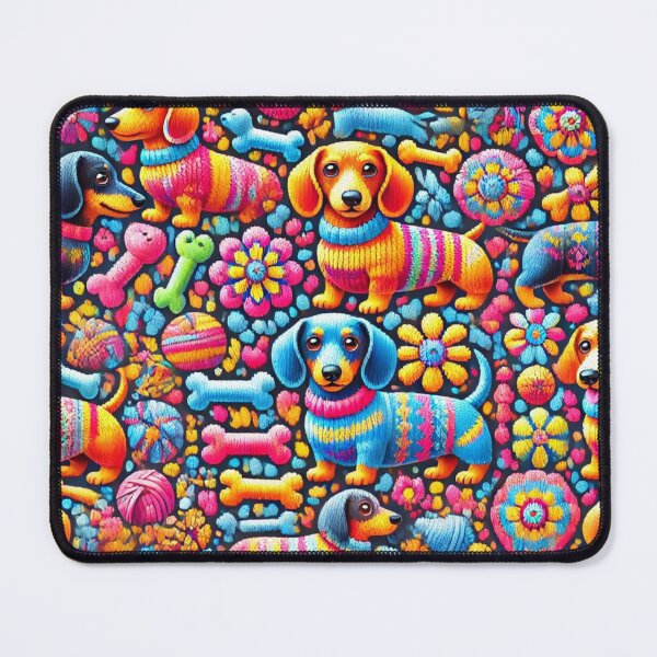 Item preview, Knitted Dachshunds in Cozy Patterns designed and sold by Sillytoe.