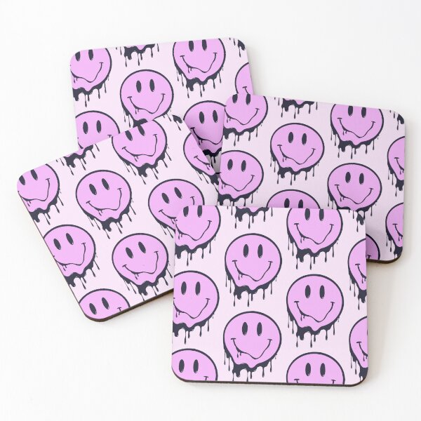 Item preview, Melting drippy dripping Smiley face pink designed and sold by SoulRising.
