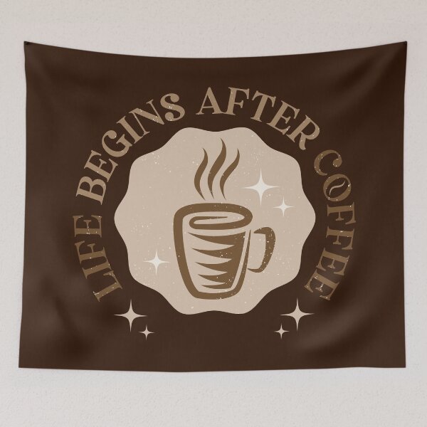 Item preview, Life begins after coffee. Vintage emblem designed and sold by SIR13.
