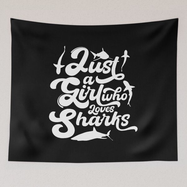 Item preview, Just A Girl Who Loves Sharks designed and sold by Mustapha  ALAHAYANE.