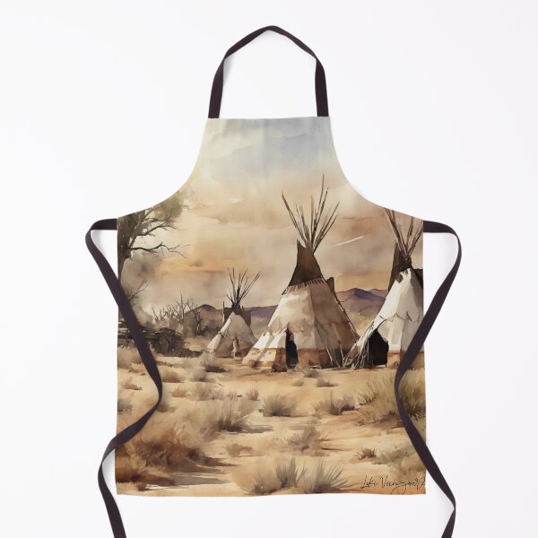 Item preview, Wigwams, original art, watercolor designed and sold by TrendyGenZArt.