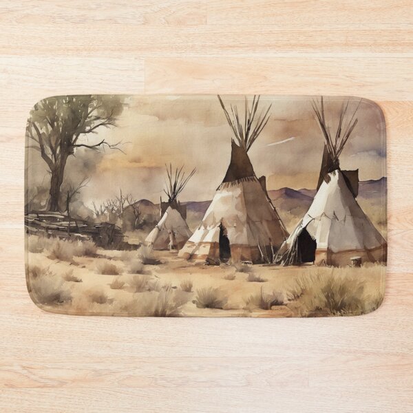 Item preview, Wigwams, original art, watercolor designed and sold by TrendyGenZArt.
