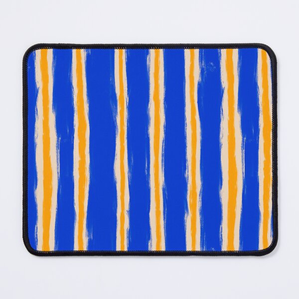 Item preview, Dry Brush Stripes - Cobalt and Orange designed and sold by marialindemann.