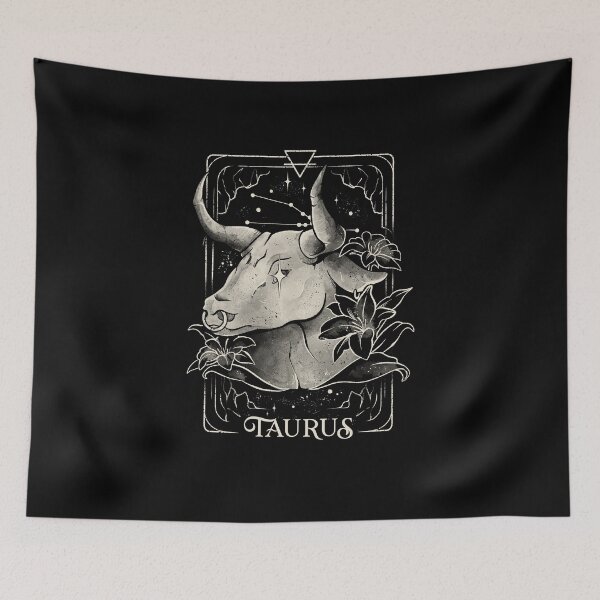 Item preview, Taurus Card - Dark Tarot Art Zodiac Sign Taurus Gift designed and sold by EduEly.