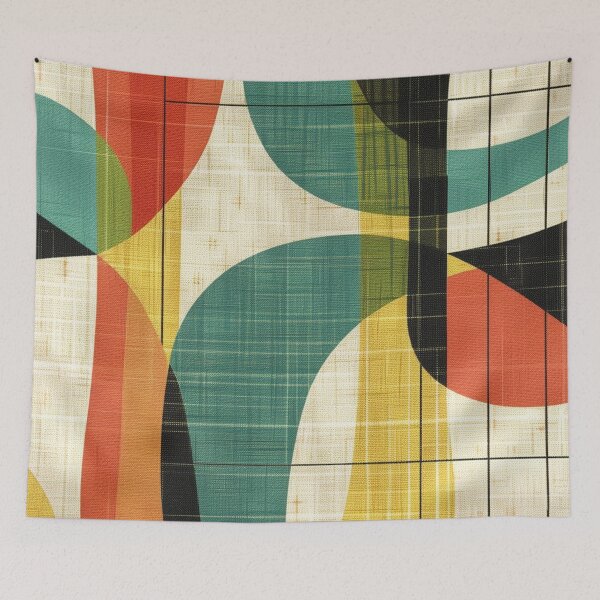 Item preview, Mid Century Modern Wall Tapestry designed and sold by robertcloyce.
