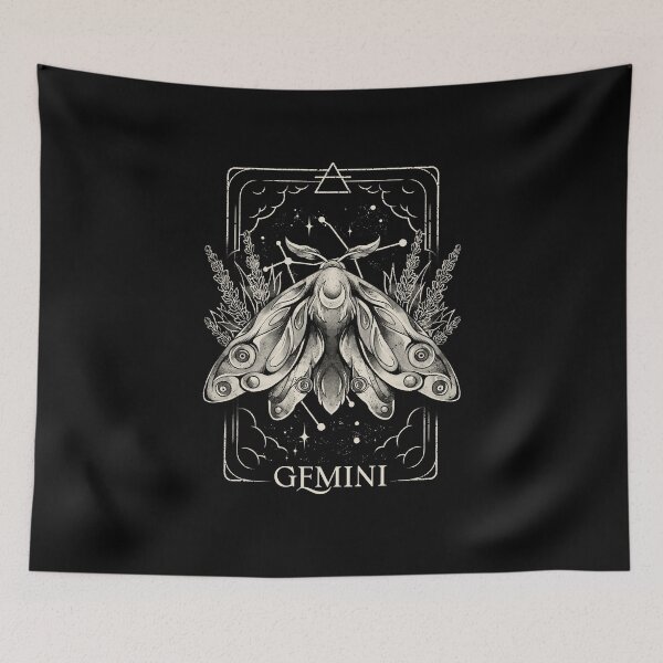 Item preview, Gemini Card - Dark Tarot Art Zodiac Sign Gemini Gift designed and sold by EduEly.