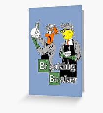 Breaking Beaker Greeting Card