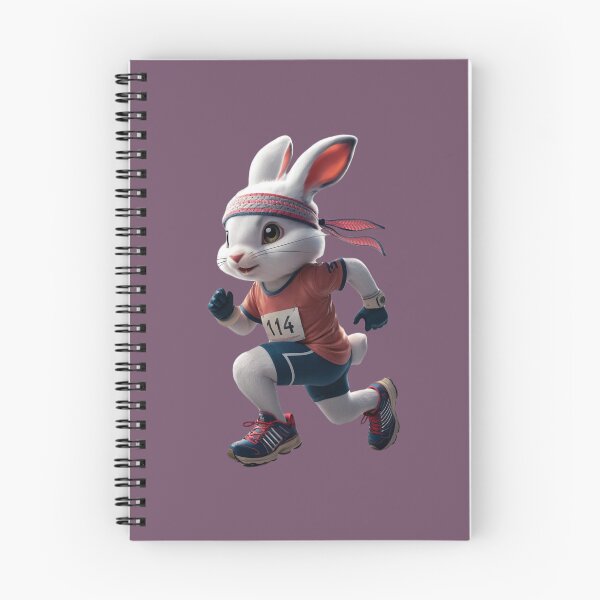 Item preview, Olympic bunny runner hopping gracefully on track designed and sold by NiRia Spot.
