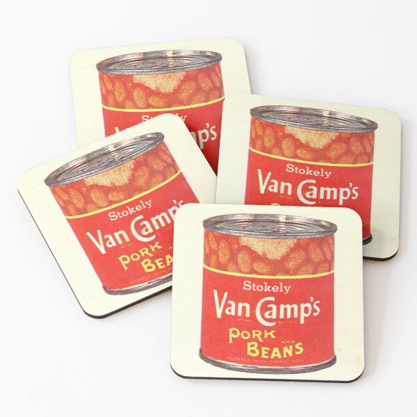 Item preview, Stokey's Van Camp's Pork and Beans halftone can - warhol image designed and sold by PIXEL POP DESIGNS - Beyond the Norm!.