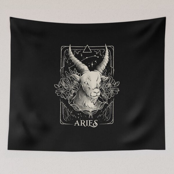 Item preview, Aries Card - Dark Tarot Art Zodiac Sign Aries Gift designed and sold by EduEly.
