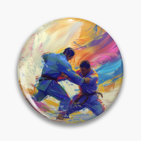 Item preview, Dynamic Dance of Brazilian Jiu Jitsu: A Splash of Color and Motion designed and sold by ThatsTheStyle.