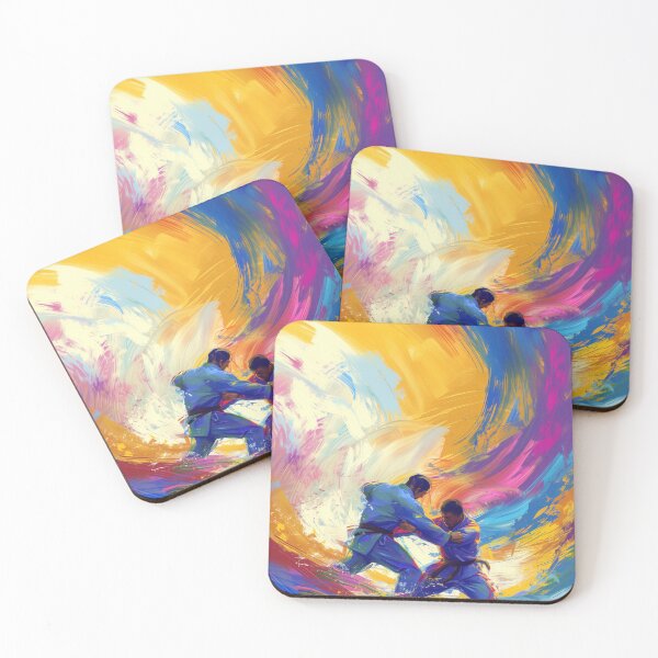 Item preview, Dynamic Dance of Brazilian Jiu Jitsu: A Splash of Color and Motion designed and sold by ThatsTheStyle.